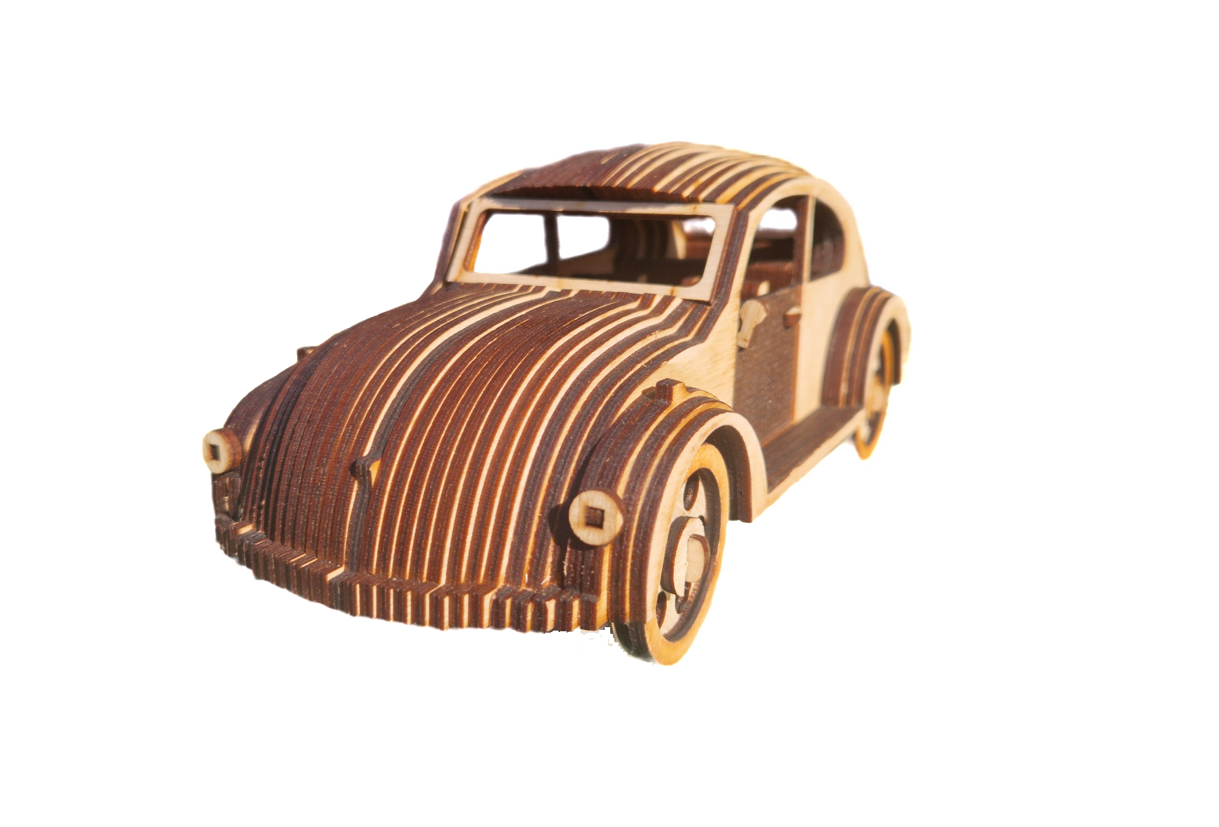 Drewniany model VW Garbus do samodzielnego złożenia