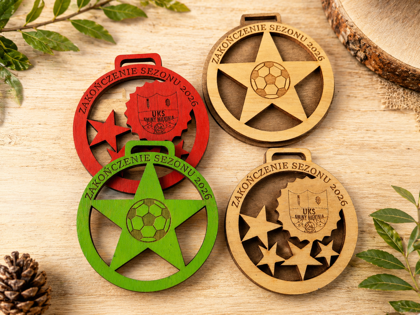 medal z grawerem zielony