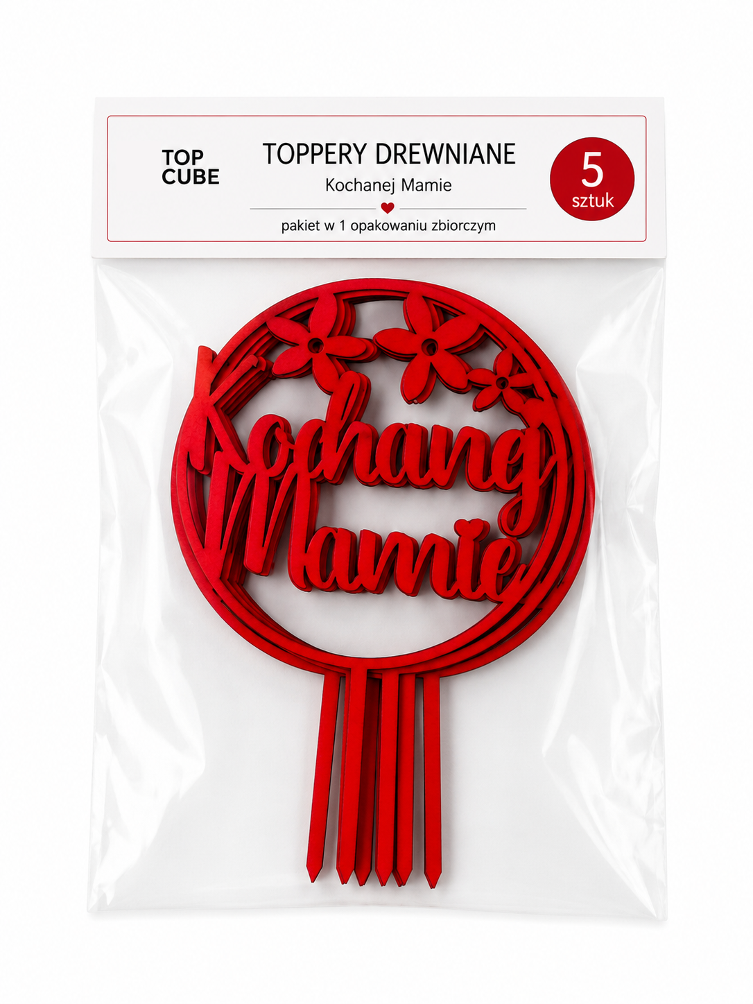 topper czerwony