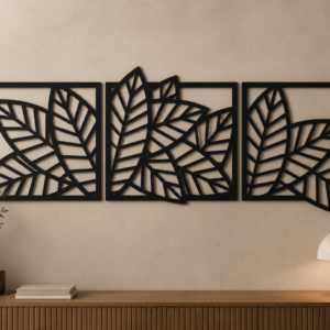 panel ścienny liście