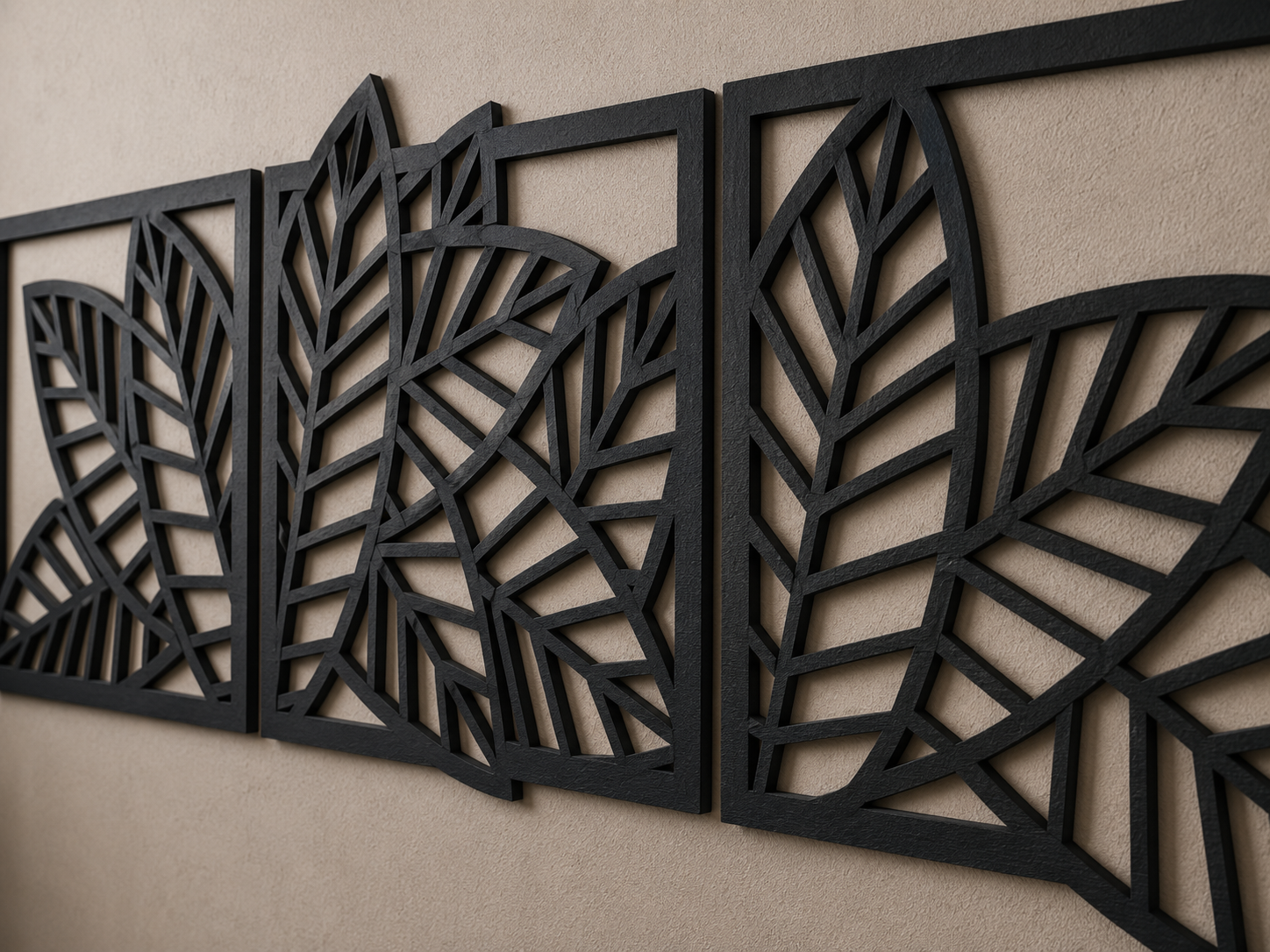 Panel ścienny Liście – nowoczesna dekoracja ścienna 160 × 60 cm - obrazek 5